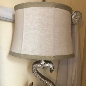 Elegant Bling Brush Silver Lamp.